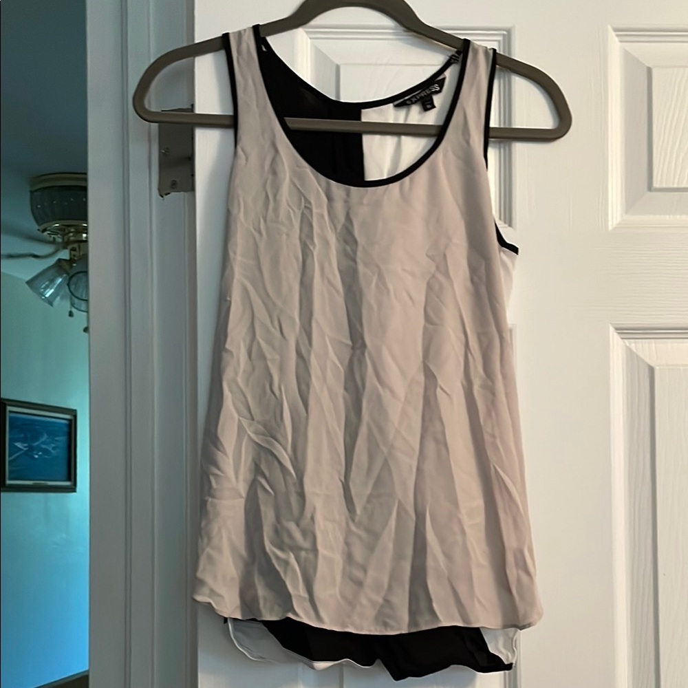Express Pink Sleeveless Relaxed Tank Top